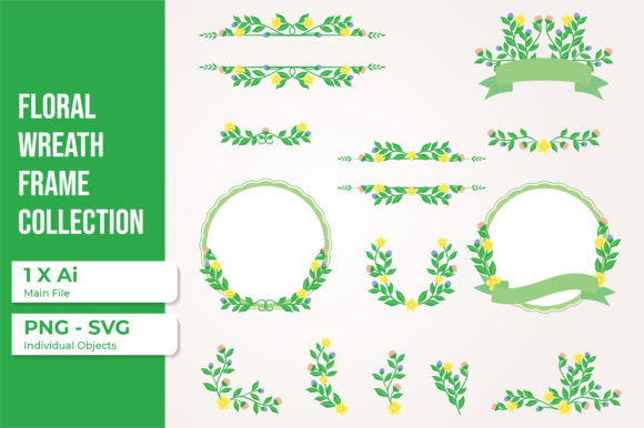 Floral Circle Photo Frame Design: A Designer's Review of Graphics and Illustrations