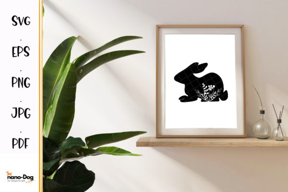 Floral Rabbit Graphics & Illustrations for Real Projects