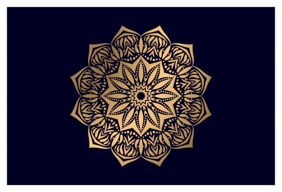 Luxury Mandala with Floral Decorative Graphics and Illustrations