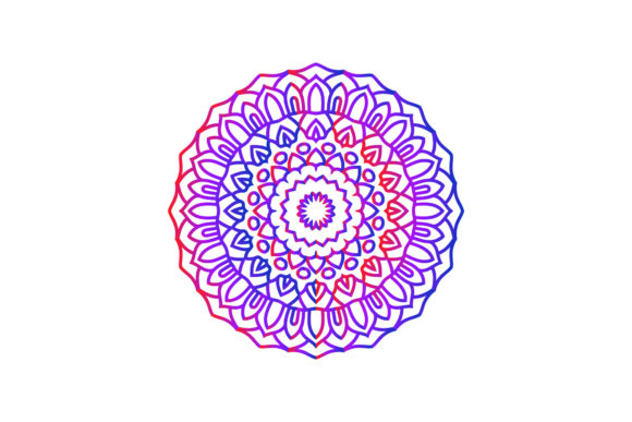 Mandala Floral Illustration: Premium Graphics for Handmade Crafts