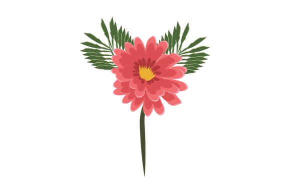 Ornament Pink Floral Flower Illustration for Graphics