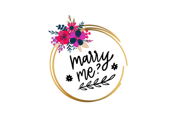 Wedding Floral with Golden Frame Graphics & Illustrations Review