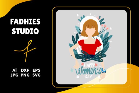 Women s Day Flat Illustration Floral Graphics for Brands